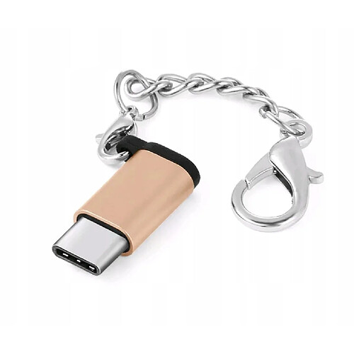 GUPBOO Adaptateur porte-clés micro usb type b vers TYPE-C or,JL2112