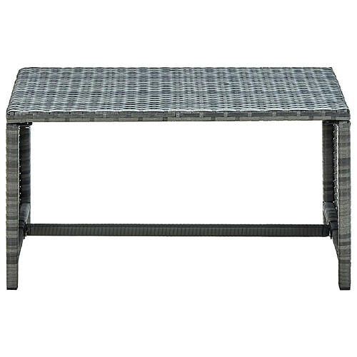 Maison Chic Table basse pour salon | Table à café Anthracite 70x40x38 cm Résine tressée -GKD11975