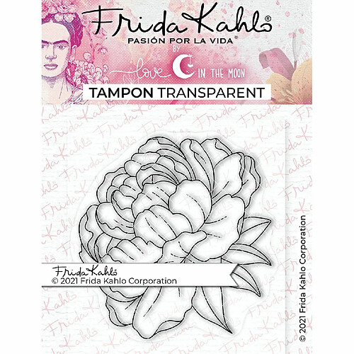 Youdoit Tampon transparent - Pivoine 1 - 9,5 x 6,5 cm