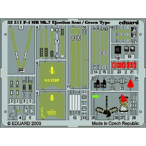 F-4 Phantom II ejectin seat/green type für Tamiya Bausatz- 1:32e - Eduard Accessories