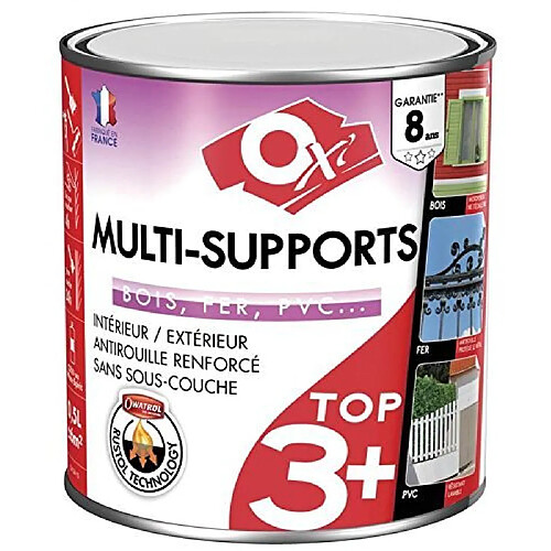 Peinture multi-supports - TOP 3 - Vert olivier - 500 ml - Satin - OXI