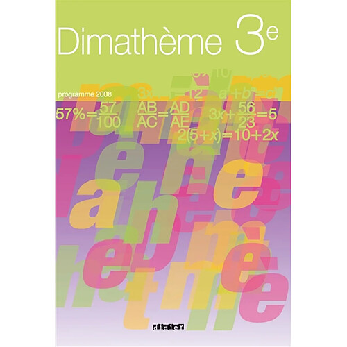 Dimathème 3e : programme 2008 · Occasion