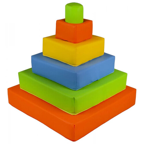 Velinda Pyramide gros blocs mousse