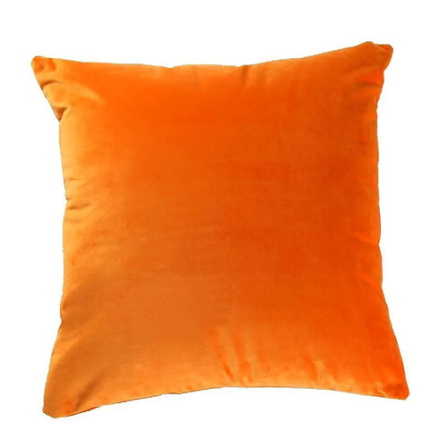 Wewoo Taie d'oreiller souple couleur unie velourstaille 45 cm * 45 cm orange sans âme