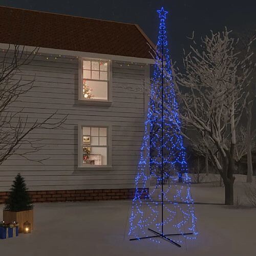 vidaXL Arbre de Noël cône 3000 LED Bleues 230x800 cm