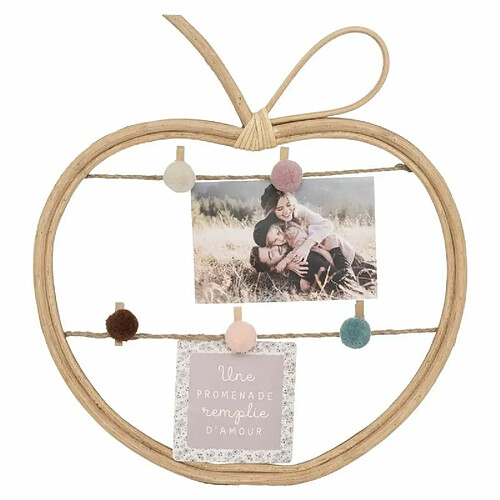 Porte-Photo en Rotin Campagne 35cm Beige