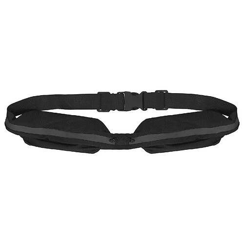 Avizar Ceinture de Sport avec 2 Poches Extensibles Réglable Clip de fermeture Noir