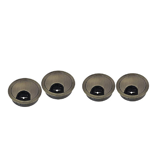 4pcs 2,20 "/ 50mm Table de Bureau Port Fil Câble Cordon Rond Trou Couvercle œillets