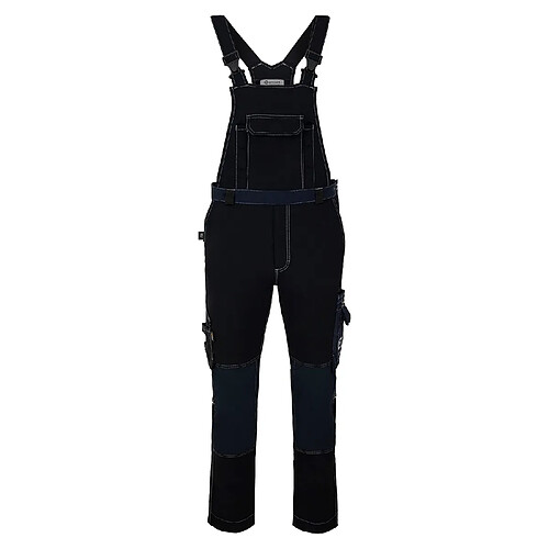 Salopette Avacore, stretch, cordura, noir et bleu marine, taille 64, Avaflex