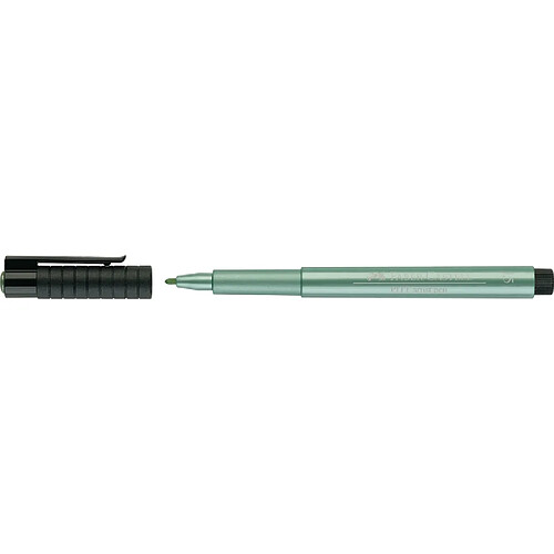 FABER-CASTELL Feutre PITT artist pen, vert métallique ()