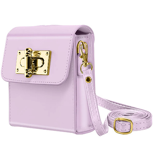 Avizar Pochette Bandoulière pour tout Smartphone Flip Design Élégant Violet