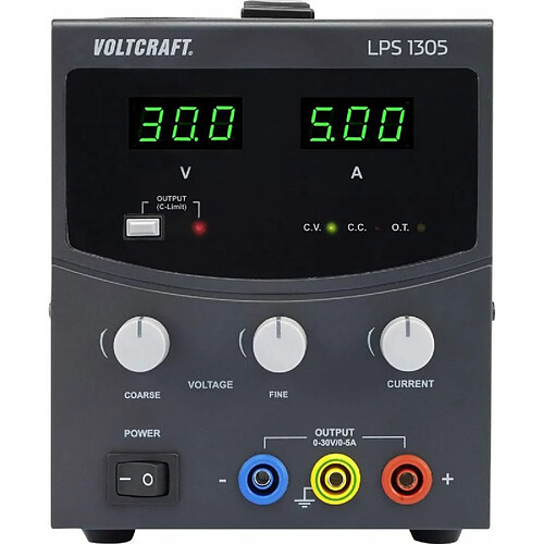 Alimentation de laboratoire réglable VOLTCRAFT LPS1305 0 - 30 V/DC 0 - 5 A 150 W