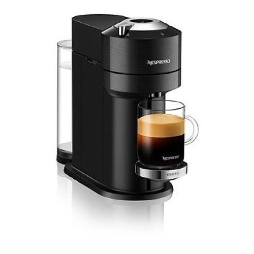 Cafetière à dosette ou capsule Krups Nespresso Vertuo Next Premium Noire 1,1L Finitions Chromées YY4297FD