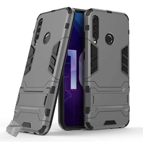 Htdmobiles Coque rigide anti choc pour Huawei Honor 20 Lite + verre trempe - GRIS