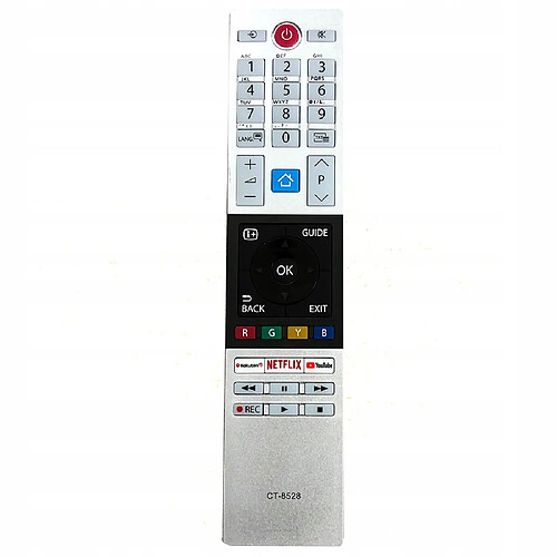 GUPBOO Télécommande Universelle de Rechange pour Toshiba CT-8528 Télécommande TV pour 65u58 avec Rakuten T