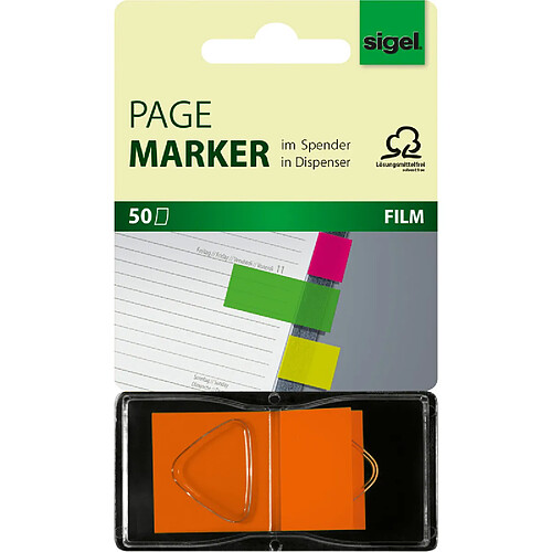 sigel Marque-page repositionnable 'Z-Marker' Neon, 25 x 45mm ()