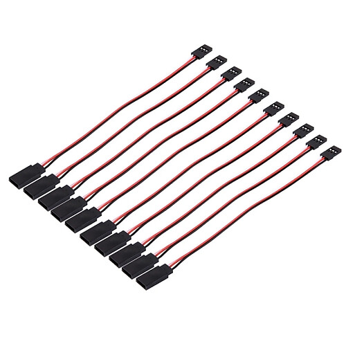 Wewoo Câble de d'extension de servo de 10 pcs 15cm