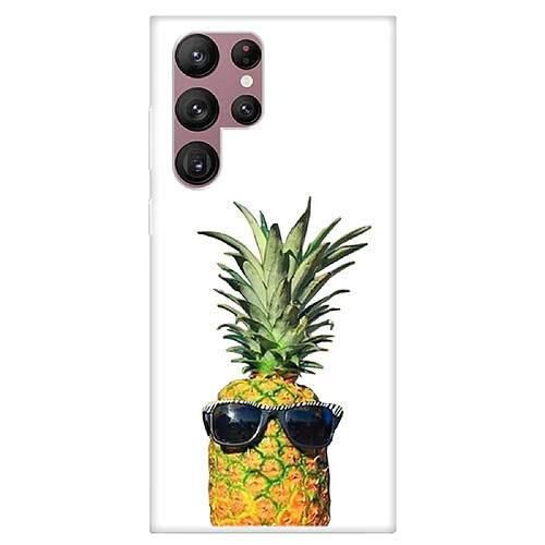 Coque en TPU antichoc Lunettes d'ananas pour votre Samsung Galaxy S22 Ultra 5G