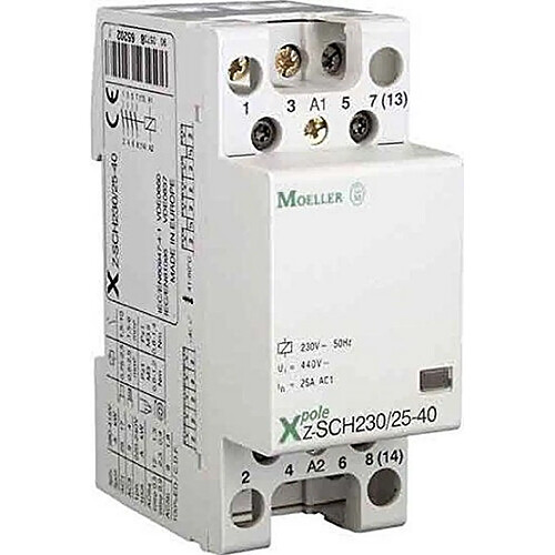 Moeller Z-SCH230/25-40 - 248847 - Contacteur Modulaire 230VAC - 25A - 4pol - 4NO