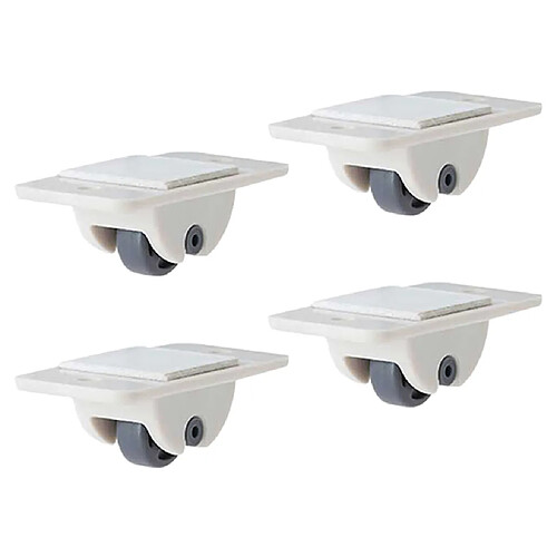 4 Pack Ricin Roues Heavy Duty Roues Pivotant Rouleaux pour Chariot Petit Ensemble de Meubles