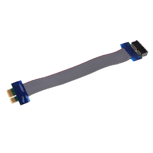 Câbles D'adaptateur De Câble De Prolongateur De Carte De Riser De PCI-E 1X Câble Flexible D'adaptateur