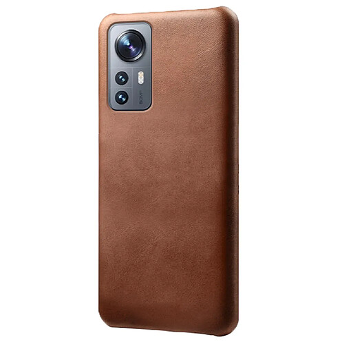 Coque en TPU + PU anti-rayures marron pour votre Xiaomi 12 Pro