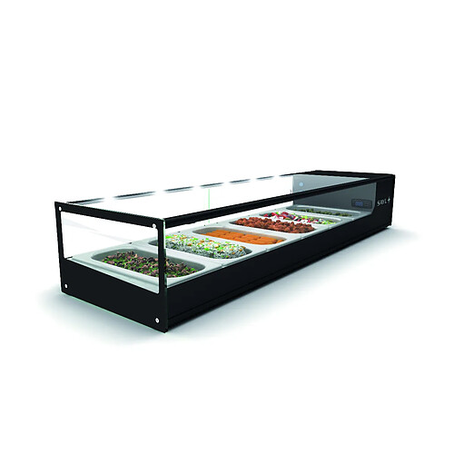 Vitrine Tapas Réfrigérée Bacs GN 1/3 Série LOGIC - 970 à 1680 mm - SAYL