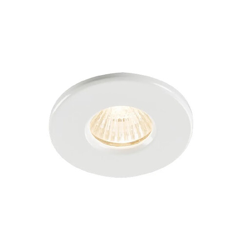 KNIGHTSBRIDGE Downlight encastré pour salle de bain - Blanc, IP65 GU10