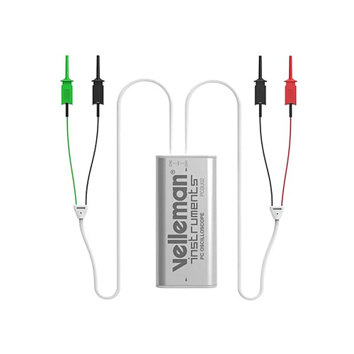 Perel Mini Oscilloscope À 2 Canaux Pour Pc Avec Connexion Usb