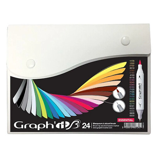 Graph It Graph'It Set 24 Marqueurs Brush & Fine