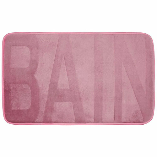 Paris Prix Tapis de Bain Microfibre Relief 45x75cm Rose