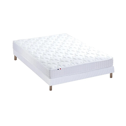 Idliterie Ensemble Matelas accueil mémoire de forme MAM AZUR + Sommier - Made in France