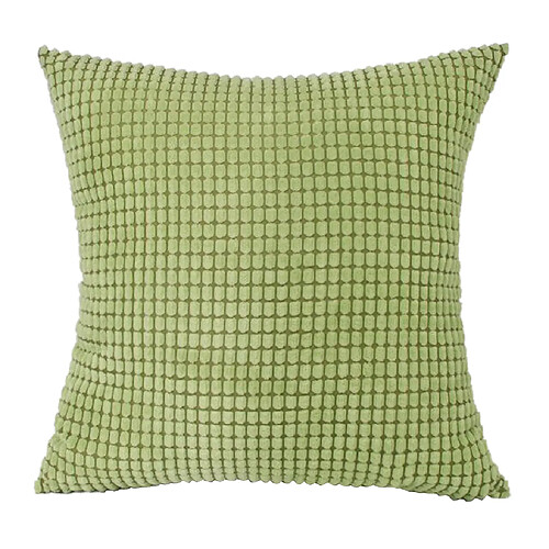 taie d'oreiller en velours côtelé de couleur unie canapé carré housse de coussin vert