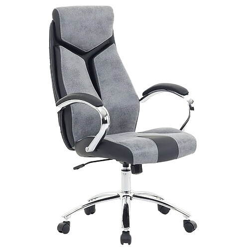 Beliani Chaise de bureau Gris FORMULA