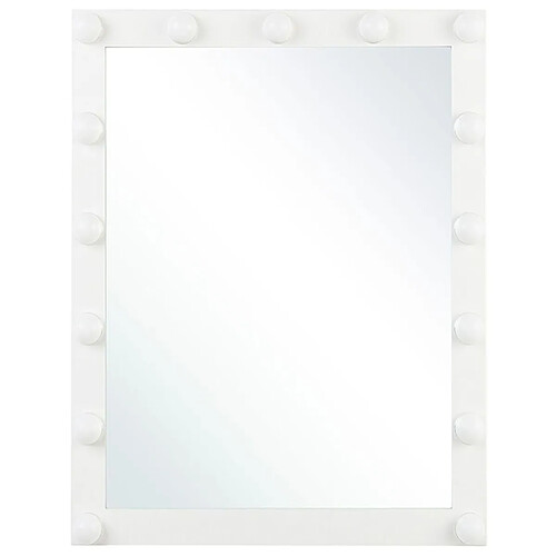 Beliani Miroir LED ODENAS Blanc