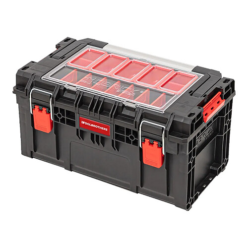 Toolbrothers RHINO XL Mallette à outils ECO Handling+ avec organiseur empilable 535 x 327 x 277 mm 26l IP66 avec 10 séparateurs