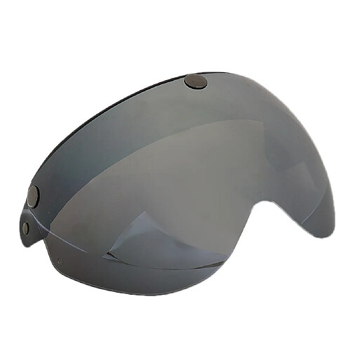 Casque De Moto 3/4 Face 3 Snap Flip Up Visor Shield Avec Lens Grey