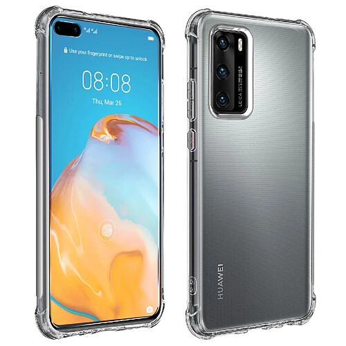 Avizar Pack Protection Huawei P40 Coque Souple + Film Verre Trempé 9H Transparent