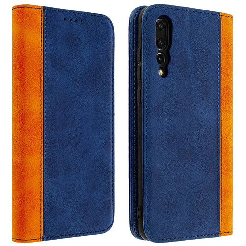 Avizar Housse Huawei P20 Pro Etui Folio Rangement carte Fonction support Bleu nuit