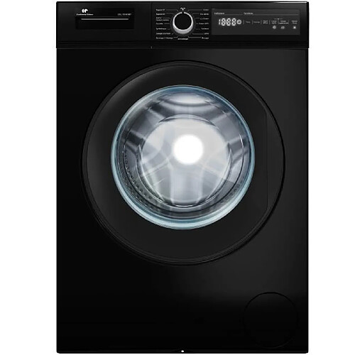 Lave-linge hublot CONTINENTAL EDISON CELL10140IBT - 10kg - Largeur 59,6 cm - Classe A - 1400 trs - moteur induction - noir mat