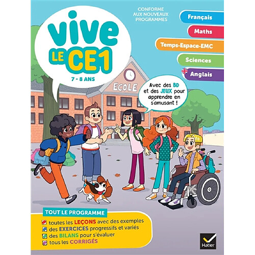 Vive le CE1 : 7-8 ans, conforme aux programmes