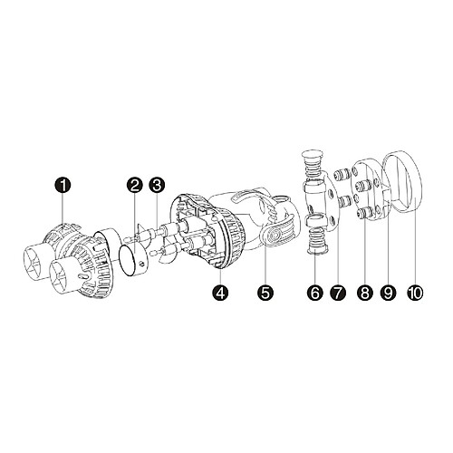 Helloshop26 Pompe de débit wavemaker double support magnétique 6000l/h 8 watts 16_0002809