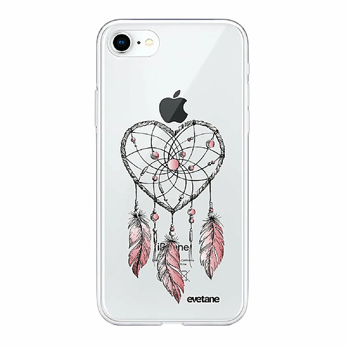 Evetane Coque iPhone 7/8/ iPhone SE 2020 360 intégrale avant arrière transparente