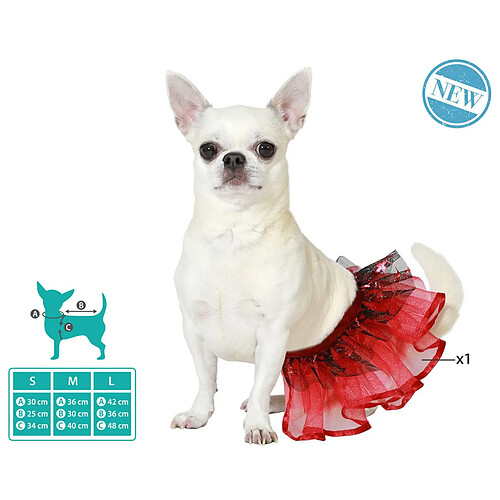 BigBuy Pets déguisement pour chien Taille L Tutu