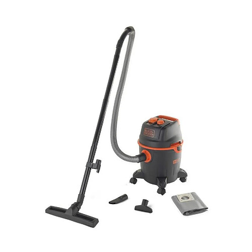 BLACK & DECKER Aspirateur eau et poussiere 1200 W cuve 20 L en plastique avec prise pour outil électroportatif