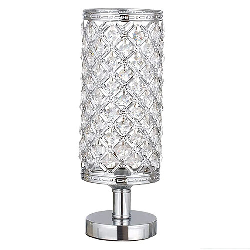 Lampe De Table En Cristal De Chevet De Bureau Lampe De Lecture Chambre Décoration Argent