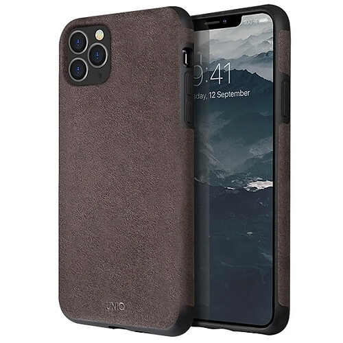 uniq etui sueve iphone 11 pro max taupe warm gris