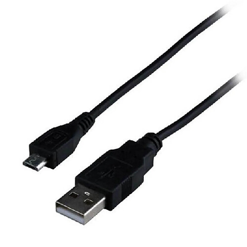 LOGILINK Cordon USB2.0 Type A Male vers Micro USB Type B male - 0.60m