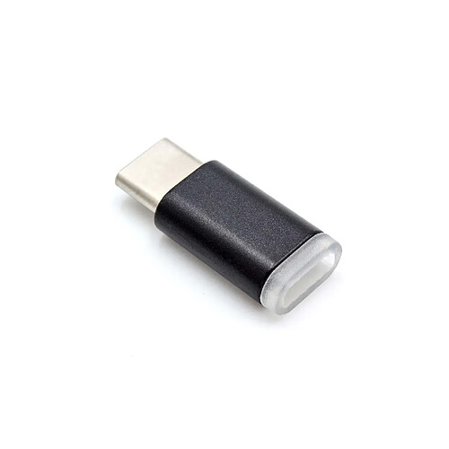 vhbw Adaptateur USB-C vers micro-USB compatible avec Apple Macbook 2015, Pro 2016, noir