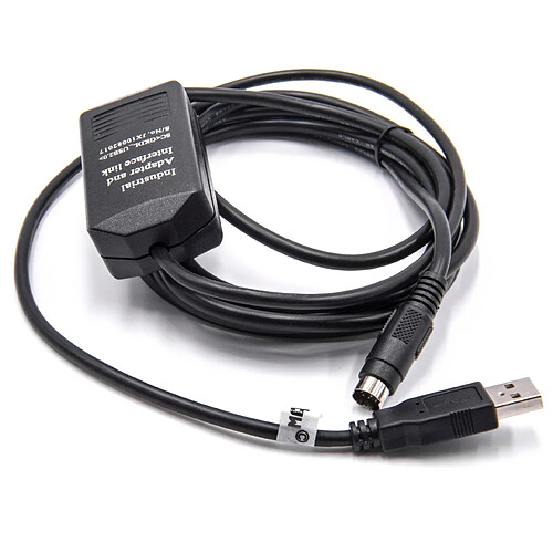 vhbw Câble de programmation USB pour système de commande Allen Bradley MicroLogix 1000, 1100, 1200, 1400, 1500, Micro Panelviews et USB-1761-CBL-PM02